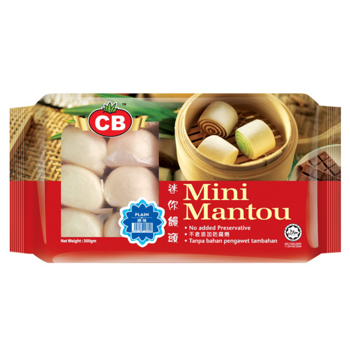 CB MINI MANTOU PLAIN 20PCS (300G) - CB迷你馒头 (原味) (300克)
