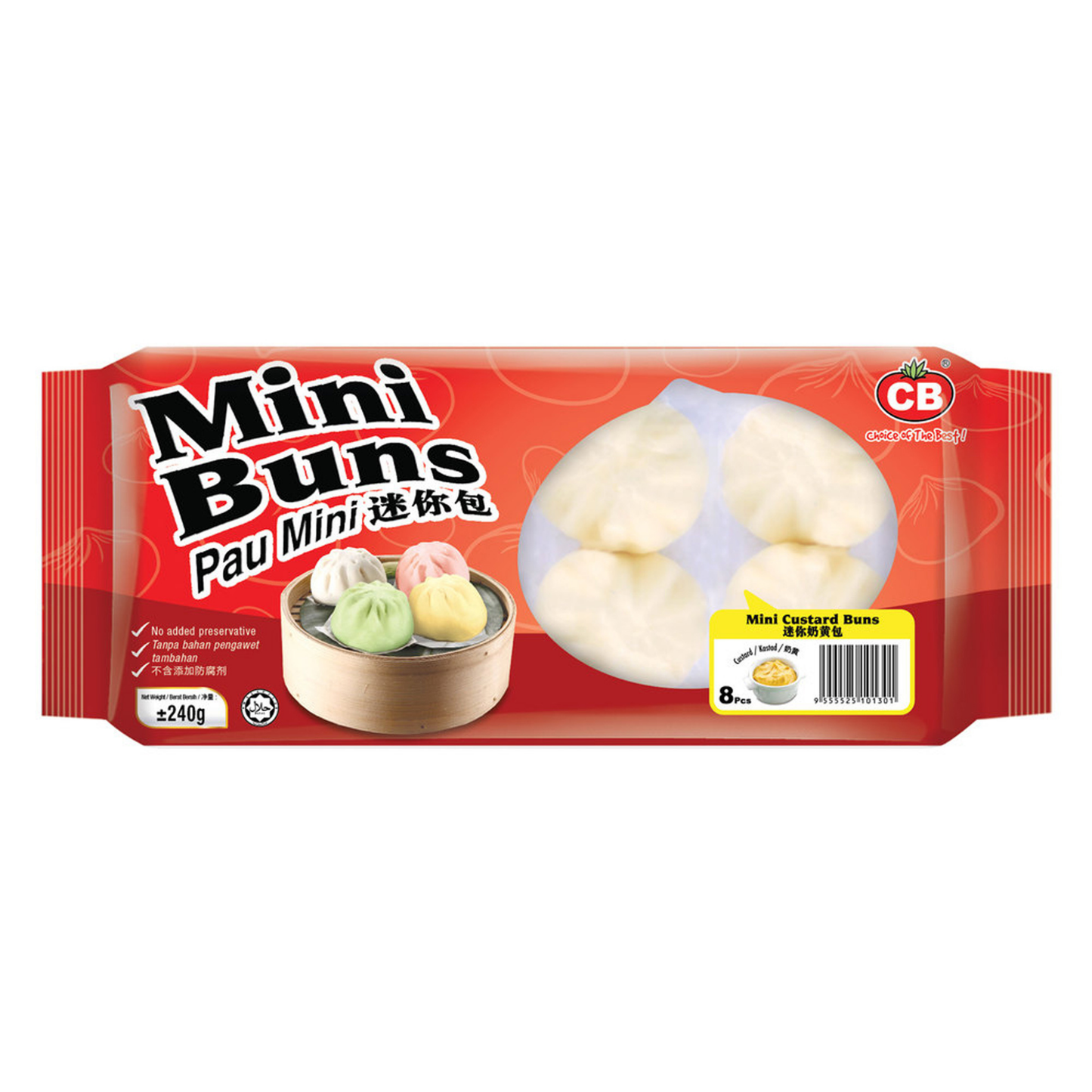 CB MINI CUSTARD BUN 8PCS (240G) - CB迷你奶黄包 (240克)