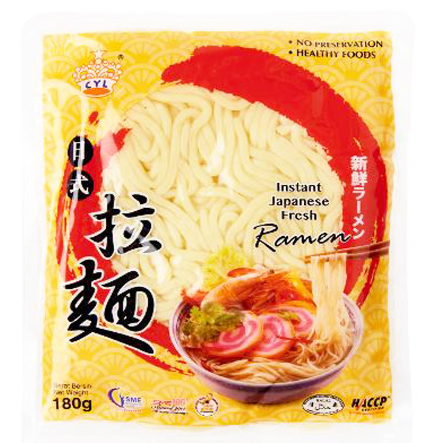 CYL INSTANT JAPANESE FRESH RAMEN (180G) - CYL 日式拉面 (180克)
