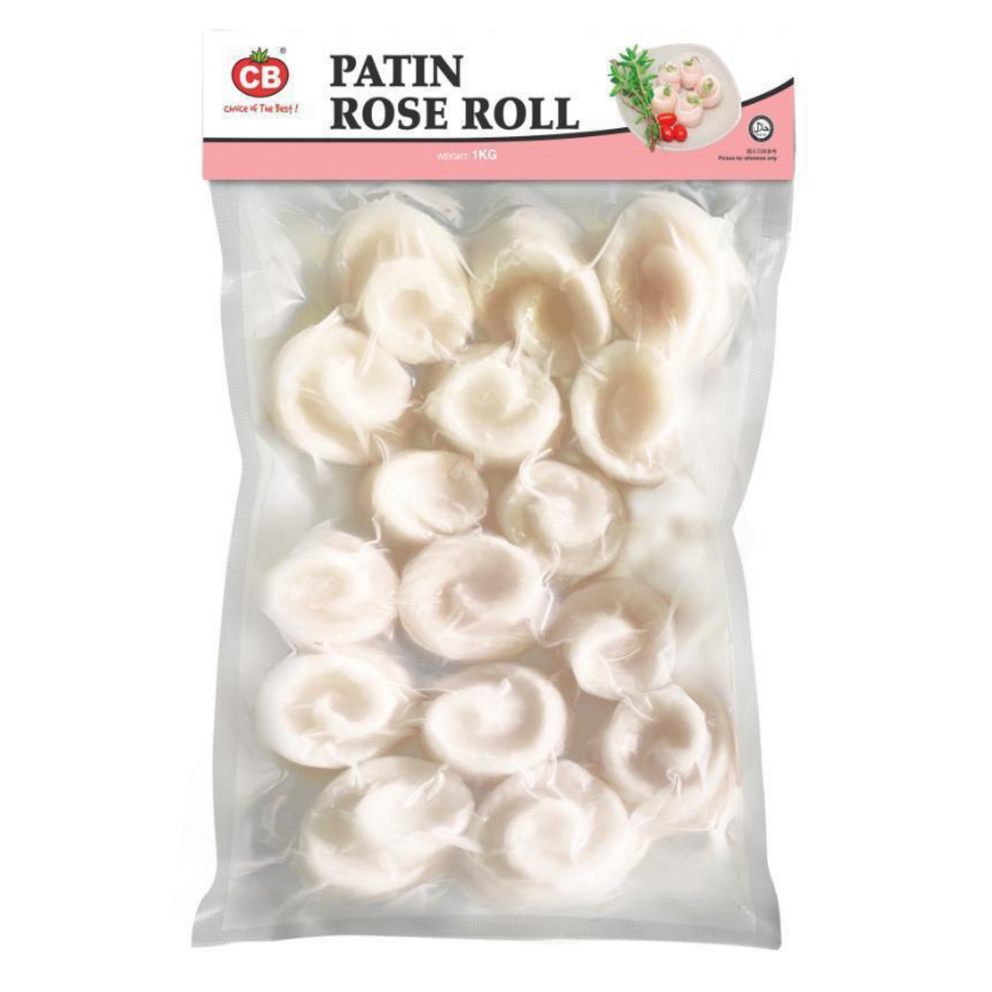 CB PATIN ROSE ROLL (1KG) - CB巴丁玫瑰卷 (1公斤)