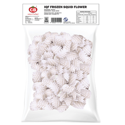 CB IQF FROZEN SQUID FLOWER (1KG) - CB冷冻墨鱼花 (1公斤)