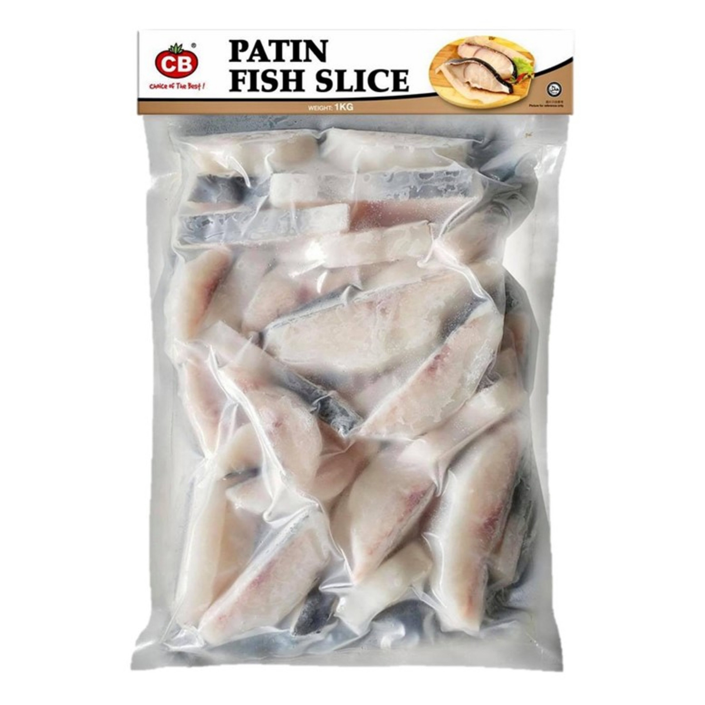 CB FROZEN PATIN FISH SLICE (1KG) - CB冷冻巴丁鱼片 (1公斤)