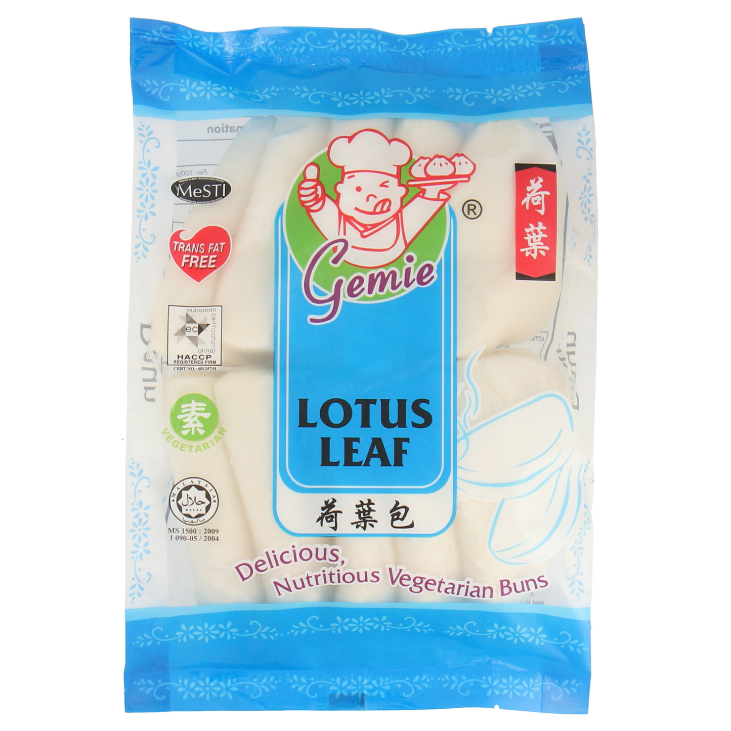 GEMIE VEGETARIAN BUN 10PCS (250G) - ‘奇美’ 荷叶包 (250克)