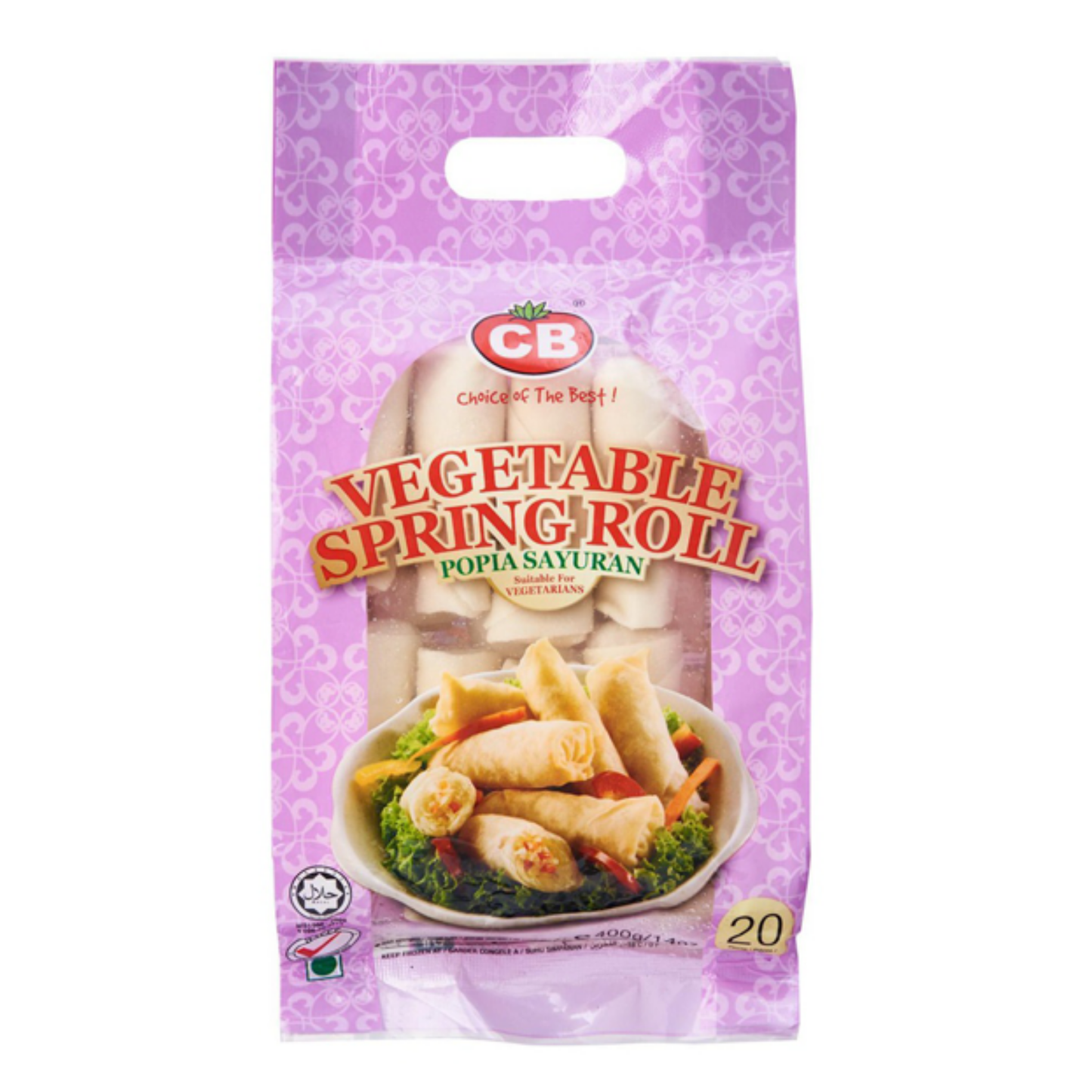CB MINI VEGETABLE SPRING ROLL 20PCS (400G) - CB迷你蔬菜春卷 (400克)