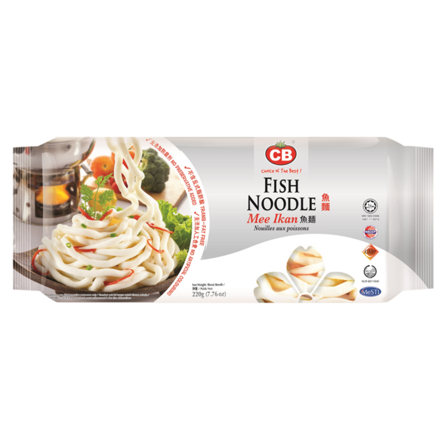 CB PREMIUM FISH NOODLE (220G) - CB优质鱼面 (220克)