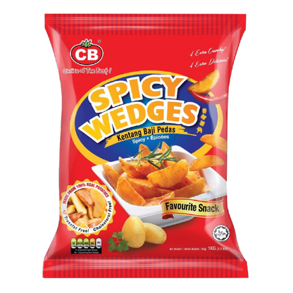 CB POTATO SPICY WEDGES (1KG) - CB 香辣马铃薯角 (1公斤)