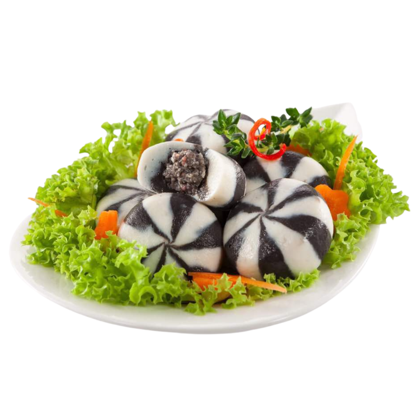 CB SEAFOOD BALL WITH SQUID INK 8PCS (190G) - CB海鲜墨汁包心丸 (190克)