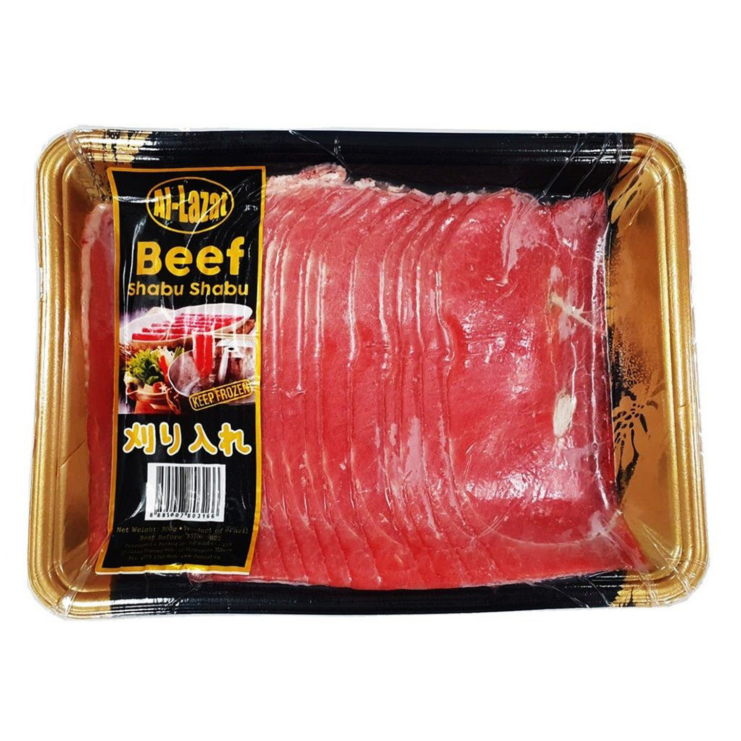 FROZEN BEEF SHABU-SHABU (300G) - 刷刷牛肉片 (300克)
