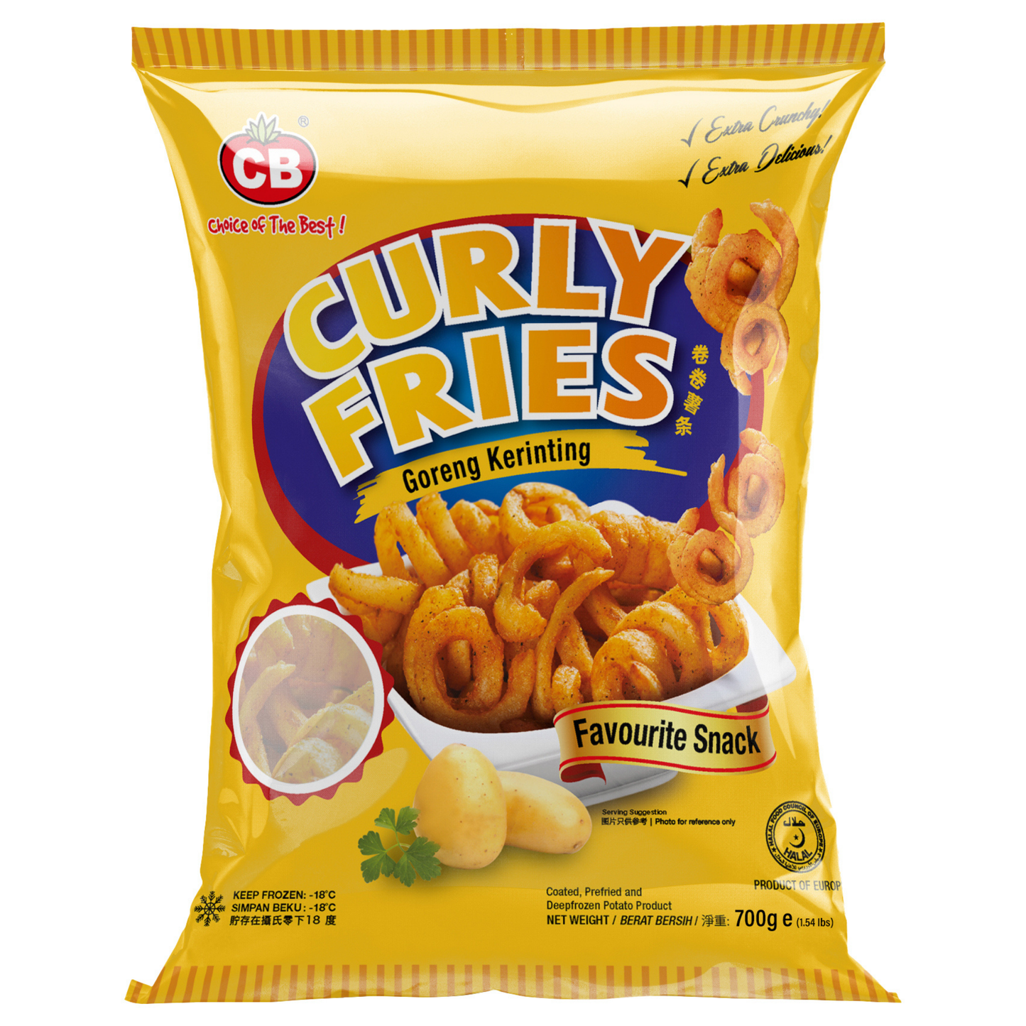 CB CURLY FRIES (700G) - CB 旋风薯条 (700克)