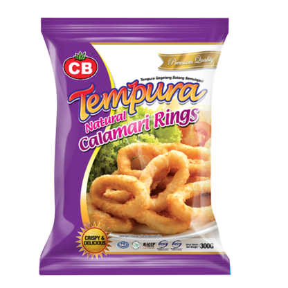 CB TEMPURA NATURAL CALAMARI RINGS (300G) - CB日式纯正墨鱼圈 (300克)