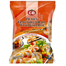 CB PRAWN FLAVOURED BALL WITH FISH ROE 21PCS (500G) - CB 虾味蟹仔包心丸 21PCS (500克)