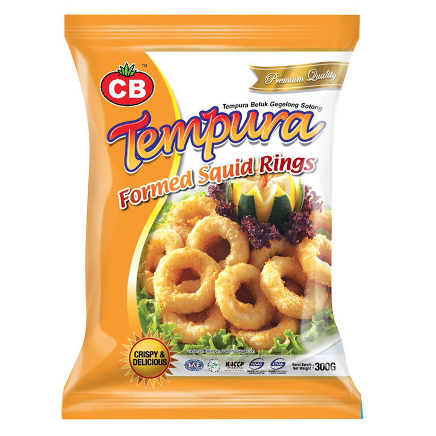 CB TEMPURA FORMED SQUID RINGS (300G) - CB日式墨鱼圈 (300克)