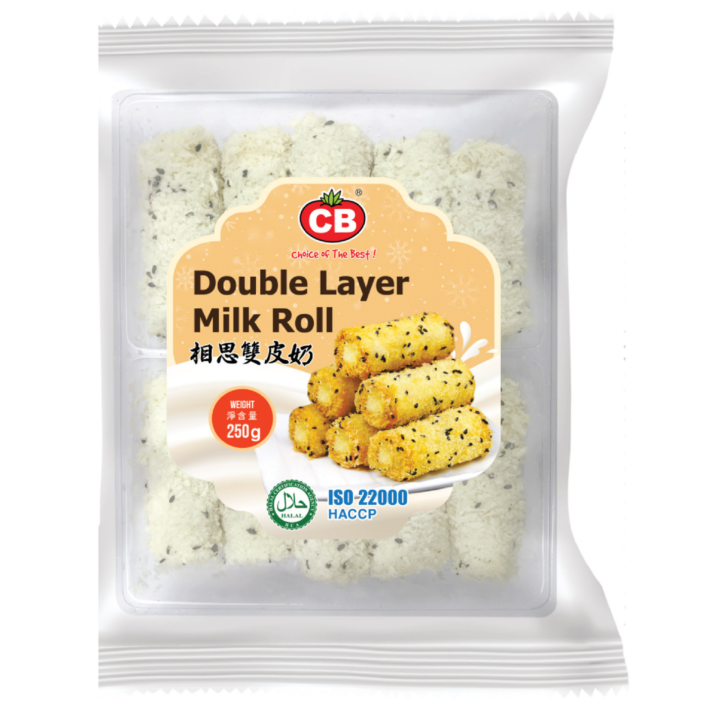 CB DOUBLE LAYER MILK ROLL 10PCS (250G) - CB 相思双皮奶 (250克)