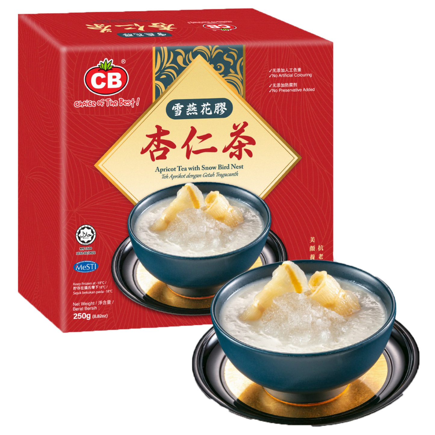 CB APRICOT TEA WITH SNOW BIRD NEST (250G) - CB 雪燕花胶杏仁茶 (250克)