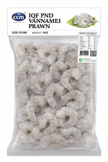 CCM FROZEN VANNAMEI PD SHRIMP 51/60 (1KG) - 冷冻去壳虾仁 (1公斤)