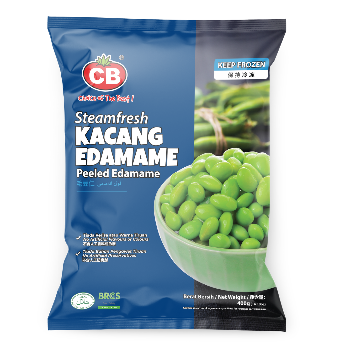 CB PEELED EDAMAME (400G) - CB日本剥毛豆 (400克)