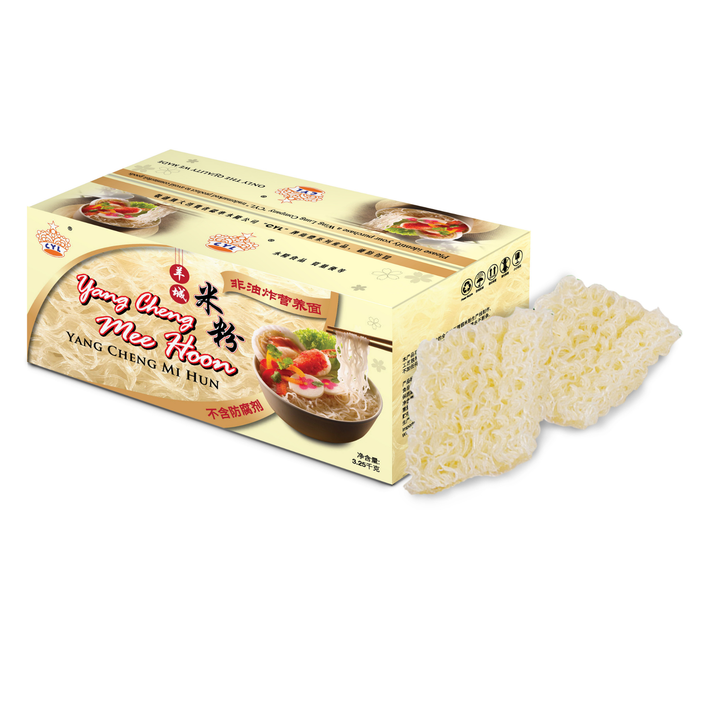 CYL YONG CHENG MEE HOON 43-45PCS (2.8KG) - CYL 羊城米粉 (2.8公斤)