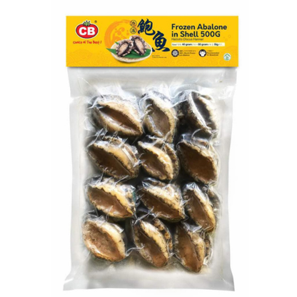 CB FROZEN ORIGINAL ECOLOGY ABALONE 40-50G (500G) - CB速冻原生态九孔鲍鱼 40-50G (500克)