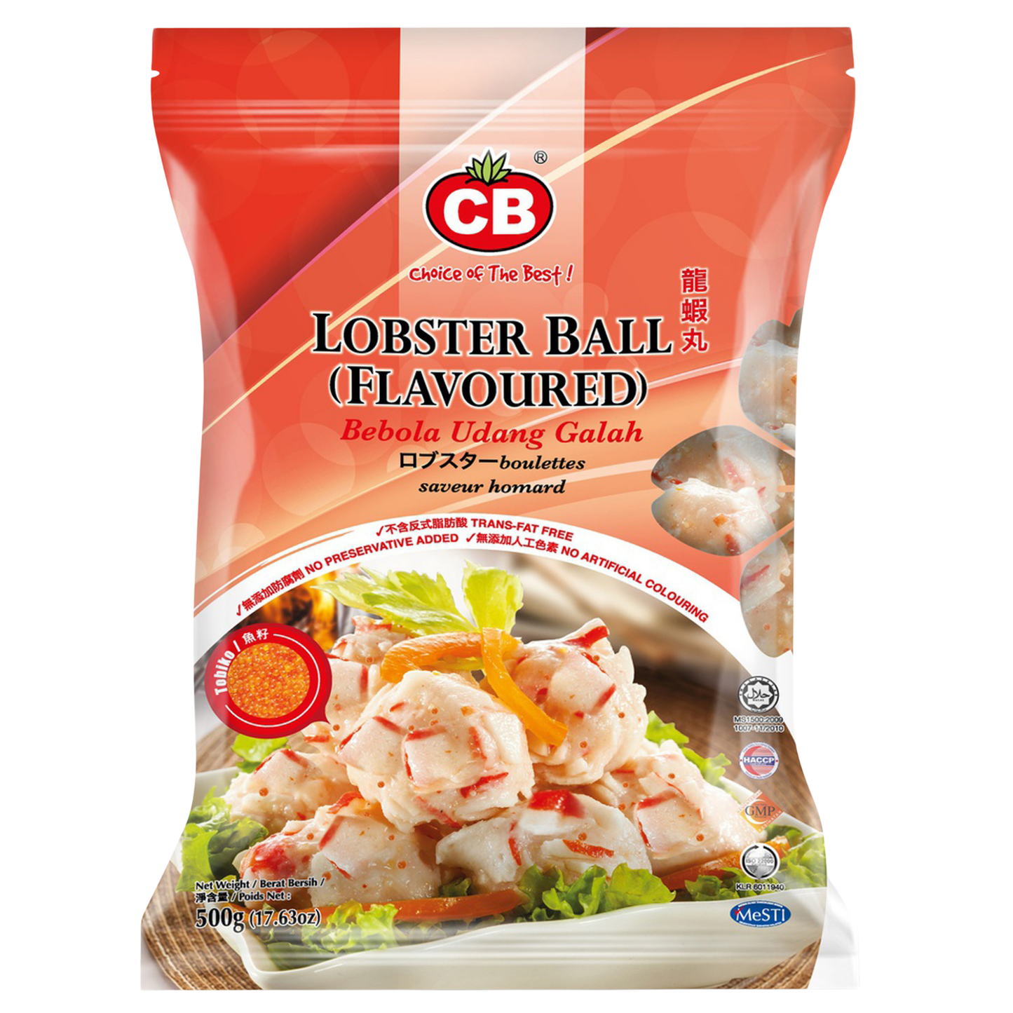 CB LOBSTER BALL (FLAV.) 21PCS (500G) - CB 龍蝦丸 21PCS (500克)