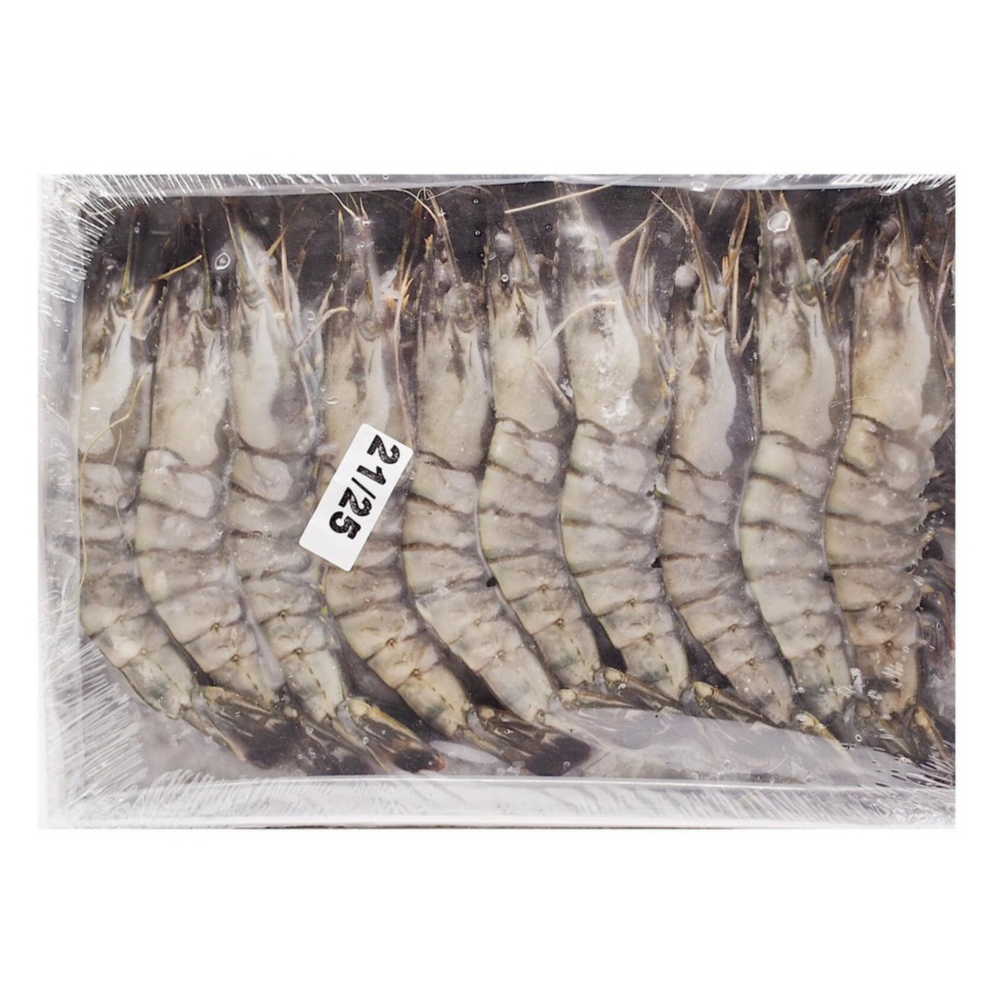 21/25 LIVE FROZEN BLACK TIGER PRAWN HOSO (1KG) - 21/25 活冻老虎虾 (1公斤)