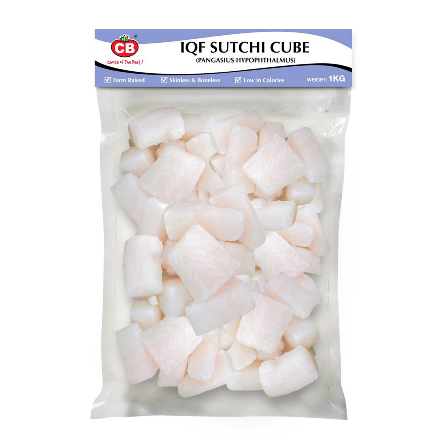 CB FROZEN IQF SUTCHI CUBE (1KG) - CB多利鱼块 (1公斤)