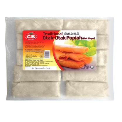 CB TRADITIONAL OTAK-OTAK POPIAH 10PCS (210G) - CB传统乌达卷 (210克)