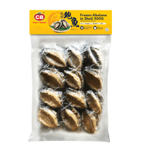 CB FROZEN ORIGINAL ECOLOGY ABALONE 25-30G (500G) (M) - CB速冻原生态九孔鲍鱼 25-30G (500克) (M)