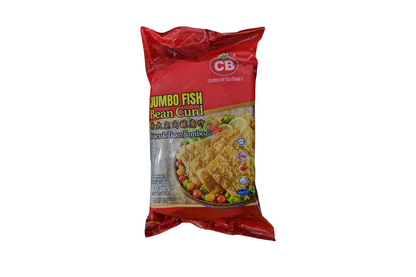 Red package of Jumbo Fish Bean Curd with CB logo on a white background