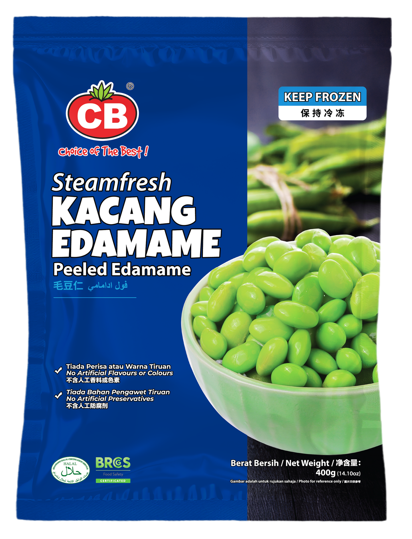 CB PEELED EDAMAME (400G) - CB日本剥毛豆 (400克)
