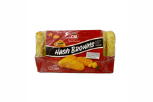 Hashbrown with CB logo in a red packaging.