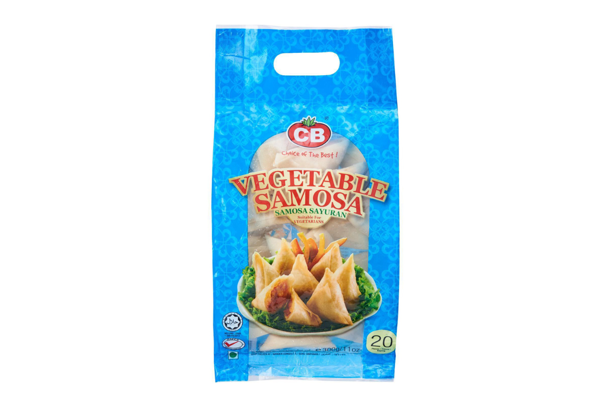 CB Vegetable Samosa packaging on a white background