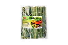 Packaged otak fish sticks with a CB label on a white background