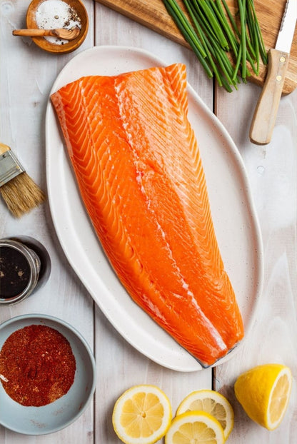 FROZEN SALMON TROUT FILLETS (1.1-1.4KG) - 速冻三文鱼鳟鱼 (1.1-1.4公斤)
