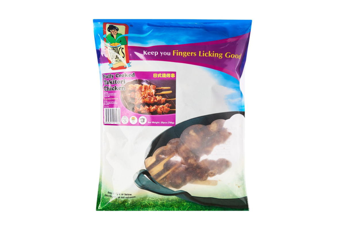 Packaged food product with branding and imagery on a white background